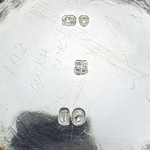 1856年 英国アンティーク 純銀製マグカップ 164g