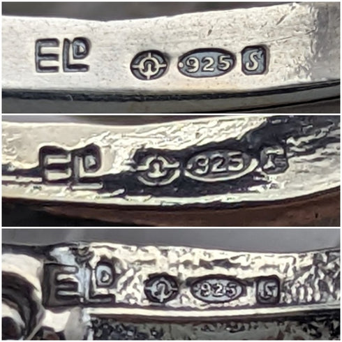 1972 年英國復古天鵝形狀純銀和切割玻璃配件盒大號中號小號 3 件套