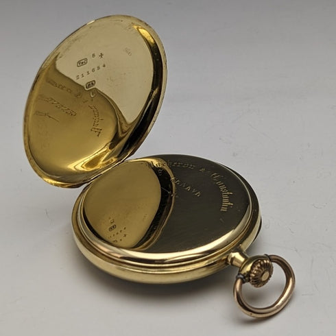 Around 1910 Antique Vacheron Constantin pocket watch K18 solid gold open face