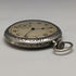 Antique Mumei pocket watch Art Nouveau flower sculpture alloy case works well