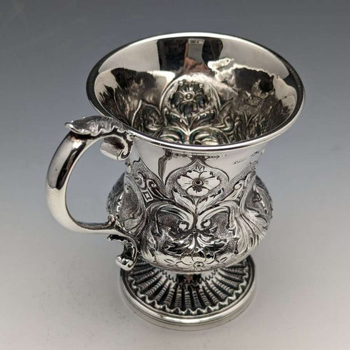 1836年 英国アンティーク 純銀製マグカップ 115g John James Keith