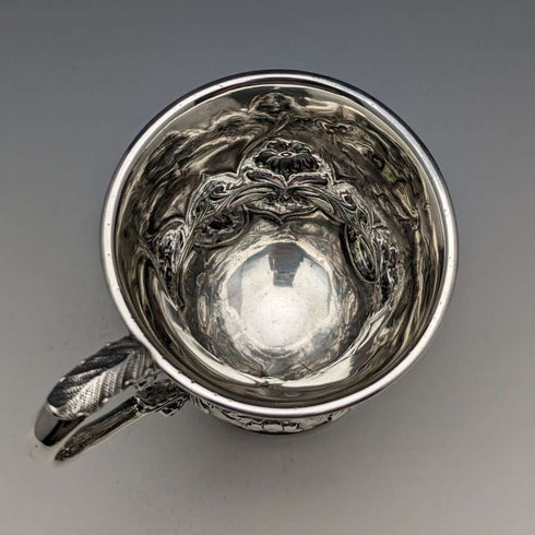 1836年 英国アンティーク 純銀製マグカップ 115g John James Keith