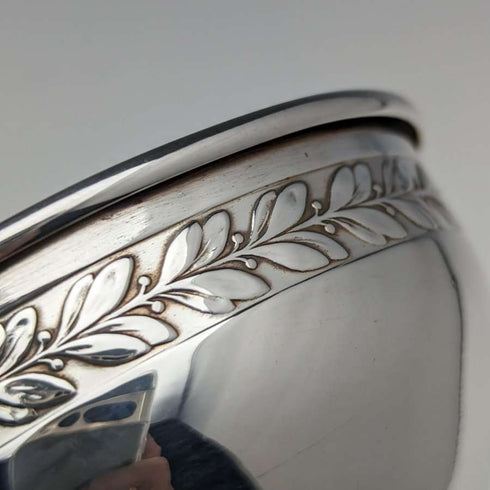 Colador de té antiguo alemán de WMF bañado en plata