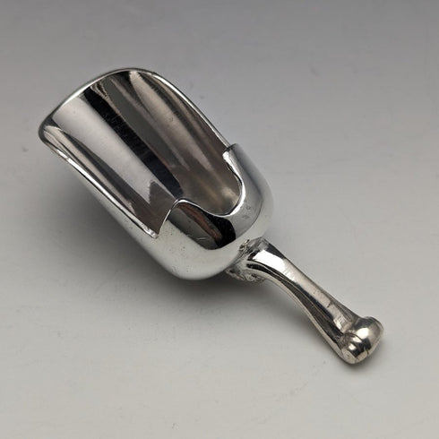 帶勺子的英國古董銀盤糖罐