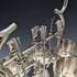 British antique silver plated egg stand set of 6 with rack