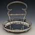 British antique silver plated egg stand set of 6 with rack