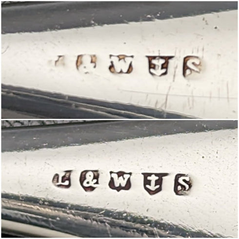 1899年 英国アンティーク シルバープレート製 クリスニングカトラリーセット ケース入