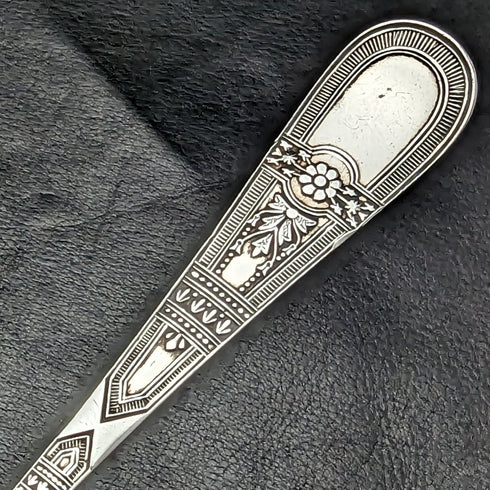 1890年頃 英国アンティーク シルバープレート製 クリスニングカトラリーセット ケース入