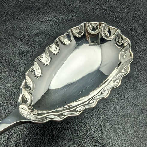 英國古董鍍銀餐勺一對以防萬一