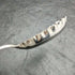 English antique silver plated serving spoon pair in case