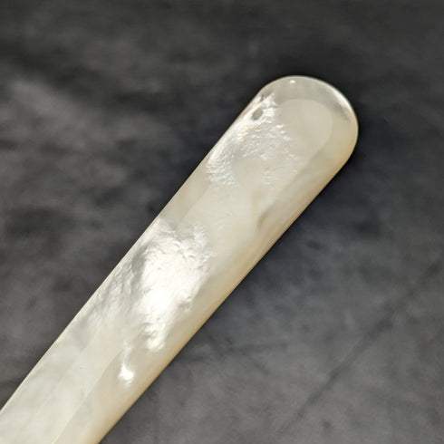 英国ヴィンテージ 白蝶貝ハンドル シルバープレート製 フィッシュサーバーセット ケース入