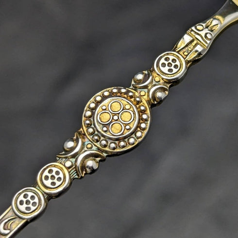 1936年 英国ヴィンテージ 純銀 アノイティングスプーン 紙箱入り William Suckling