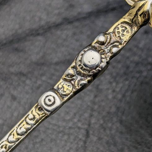 1936年 英国ヴィンテージ 純銀 アノイティングスプーン Mayes Mills