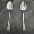 Around 1905 British antique silver plate jam spoon pair in case