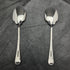 Around 1905 British antique silver plate jam spoon pair in case