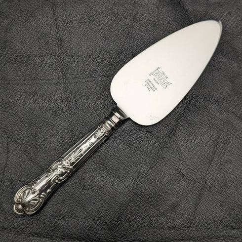 1975 年英國復古純銀手柄小蛋糕服務器盒裝