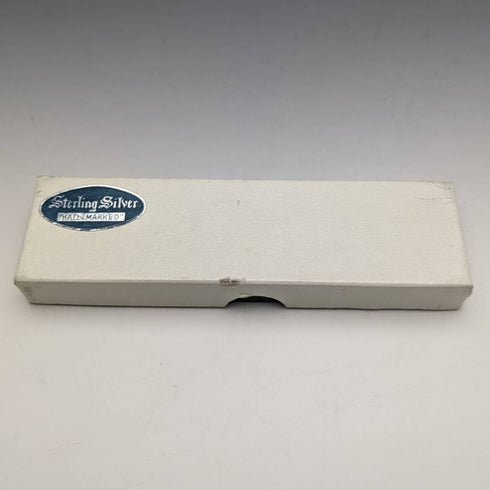 1975 年英國復古純銀手柄小蛋糕服務器盒裝