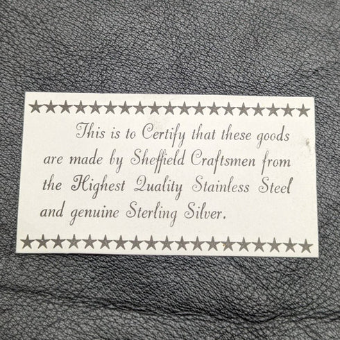 1975 年英國復古純銀手柄小蛋糕服務器盒裝