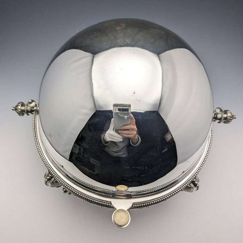 1900年頃 英国アンティーク シルバープレート製 ブレックファーストディッシュ MARTIN HALL