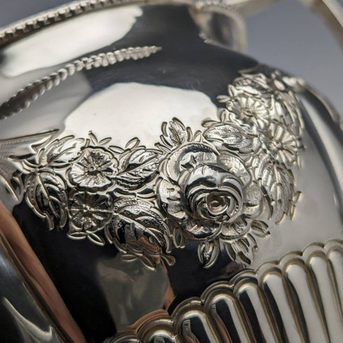 1897 年英國古董純銀糖罐和奶油罐總計 183 克