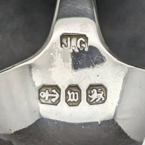 1896年 英国アンティーク 純銀製スプーン ケース入 Joseph Gloster