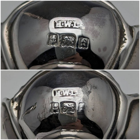 1905 年英國古董純銀花瓶花瓶一對 84 克亨利威廉姆斯