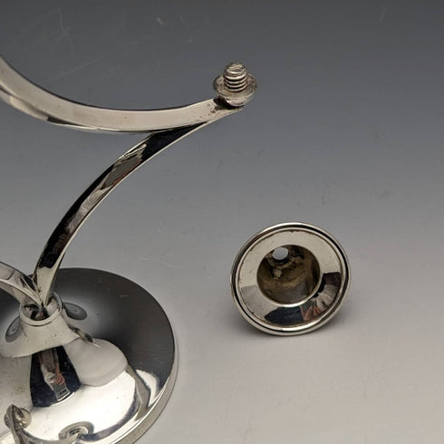 英國復古銀盤 3 燃燒器蠟燭台燭台