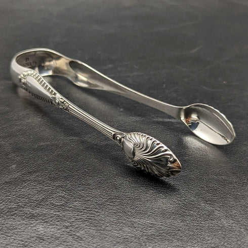 1864年 英国アンティーク 純銀製 シュガートング スコットランド