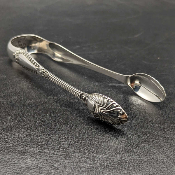 1864年 英国アンティーク 純銀製 シュガートング スコットランド