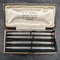 1988 British Sterling Silver Ballpoint Pen Set of 4 Boxed