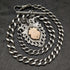 Around 1887 British Antique Sterling Silver Albert Chain 49g Sterling Silver Medal Fob