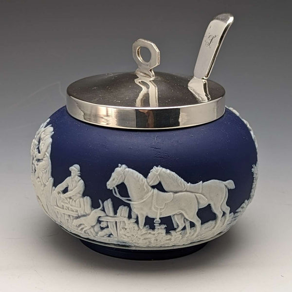 英國復古 Jasperware 糖罐 William Adams