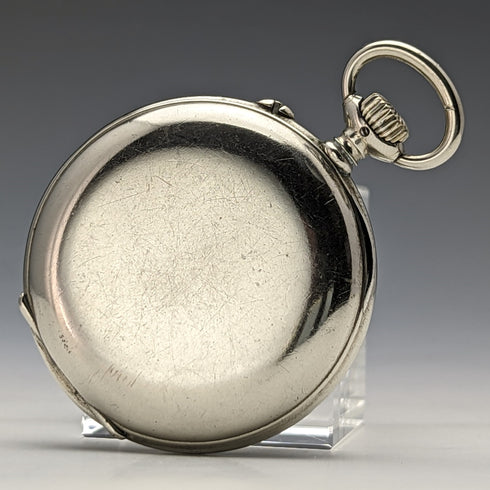 1921年頃 アンティーク ロンジン 懐中時計 シルバープレート オープンフェース 動作良好