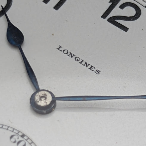 1921年頃 アンティーク ロンジン 懐中時計 シルバープレート オープンフェース 動作良好