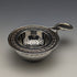 Colador de té antiguo alemán de WMF bañado en plata