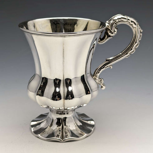 1853年 英国アンティーク 純銀製マグカップ 122g Henry Wilkinson