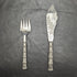 Around 1900 British antique silver plate fish server set