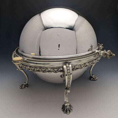 1900年頃 英国アンティーク シルバープレート製 ブレックファーストディッシュ MARTIN HALL