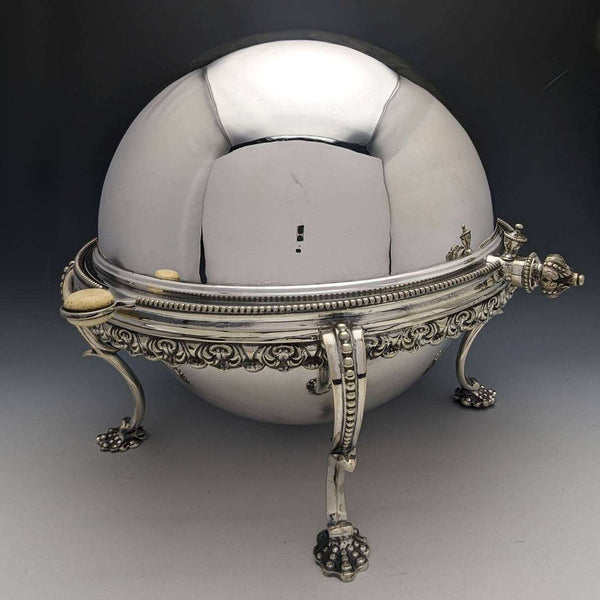 1900年頃 英国アンティーク シルバープレート製 ブレックファーストディッシュ MARTIN HALL