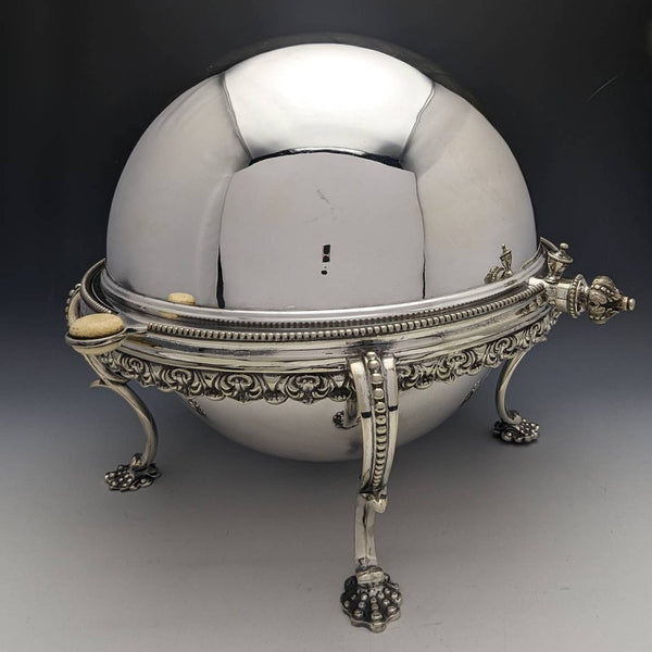 1900年頃 英国アンティーク シルバープレート製 ブレックファーストディッシュ MARTIN HALL