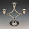 British Vintage Silver Plated 3 Burner Candle Stand Candelabra