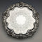 1899 British Antique Sterling Silver Salva Card Tray Diameter 21.5cm 400g Barker Bros