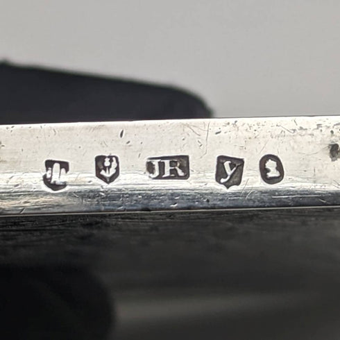 1830 英國古董純銀名片夾 Edinburgh JR