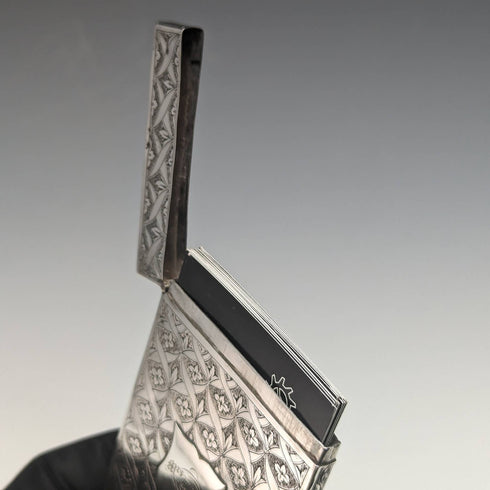 1830 英國古董純銀名片夾 Edinburgh JR