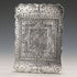 1867 British antique sterling silver card case Robert Thornton