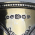 1867 British Antique Sterling Silver Gold Decorated Floral Engraving Mug 150g