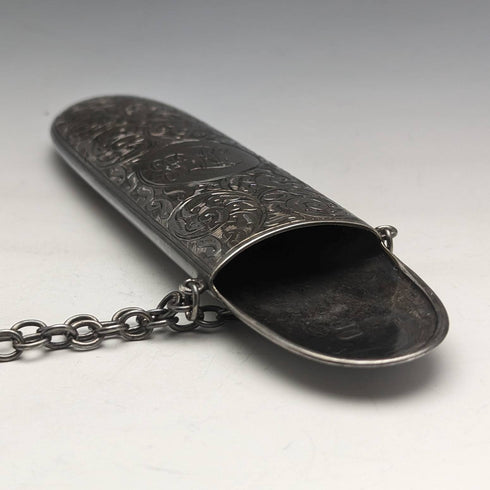 1900 年英國古董純銀 Chatelaine 錶殼 George Unite