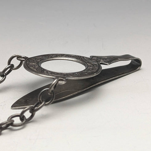 1900 年英國古董純銀 Chatelaine 錶殼 George Unite