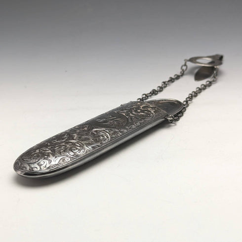 1900 年英國古董純銀 Chatelaine 錶殼 George Unite