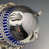 British Vintage Blue Inner Silver Plated Basket